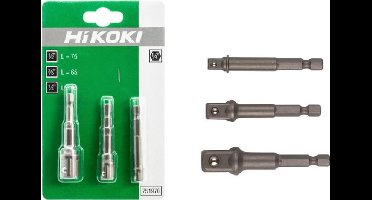 HiKOKI 751970 Adapterset voor doppen 1/4"-3/8"-1/2"