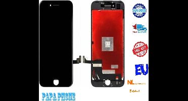 Apple iPhone 7 Beeldscherm / LCD en Touchscreen Scherm zwart (Papa Phone)