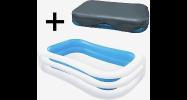 Intex Familie Zwembad 262 x 175 x 56 cm met afdekhoes