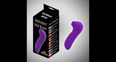 Power Escorts Oral Queen Paarse klitoris Vibrator - Oplaadbaar - 10 Mode