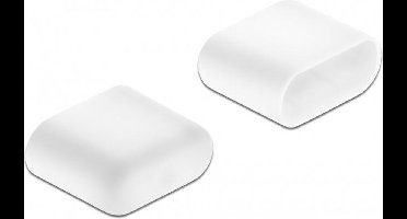 Afsluit cover voor USB-C (m) connector (10 stuks) / wit