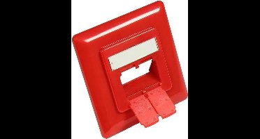 Wandcontactdoos afdekplaat / rood