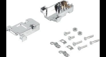 Connector behuizing voor seriële RS232 connector 9-pins SUB-D - gemetalliseerd
