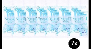 Gillette Simply Venus - Wegwerpscheermesjes - Voordeelverpakking 7x 4 mesjes
