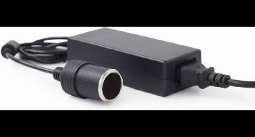 230V naar 12V Omvormer - 5A - Maximaal 60 Watt - Zwart