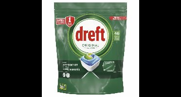 Dreft Original All In One Vaatwascapsules Regular 46 stuks