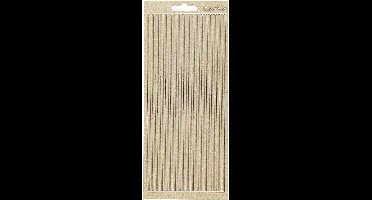Stickers, randen, vel 10x23 cm, goud, 1 vel