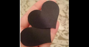 New Age Devi - Tepel plakkers - Hartje - Zwart - Sexy Nipplesticker - Burlesque - Nipple - Valentijnsdag - Valentijn