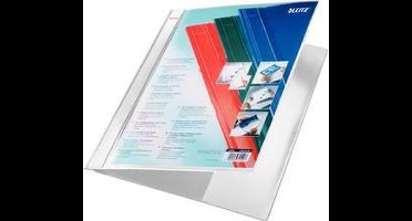 LEITZ Exquisit losbladige ordner met presentatievak, blauw