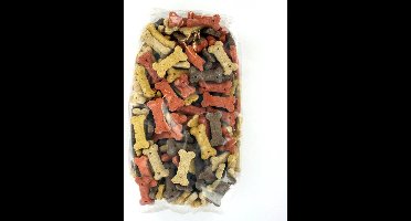 Hondenkluifjes Mix Bones 1 Kg Voordeelzak - Hondensnacks - Hondenbot - Hondenkluif - Puppykluifjes