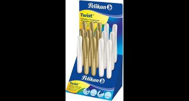 Pelikan 603119 vulpen Goud, Wit Cartridge filling system 15 stuk(s)