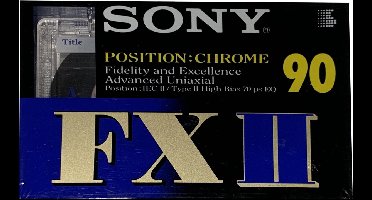 Sony casetteband Position Chrome 90min (2x45min) FXII IEC2 type2