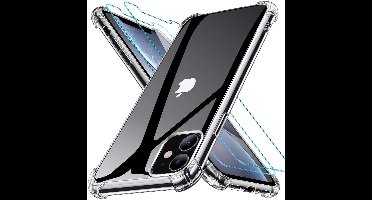 Hoesje Geschikt voor iPhone 12 Mini Backcover Hoesje shock absorberend Met 2 glass screenprotecor