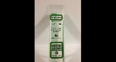 Evergreen Modelbouwdecoratie - 107 Strip 0,25mmX4mmX35cm - 10 stuks Styreen
