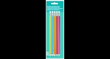 Blisterkaart 5 Potloden Met Gum.