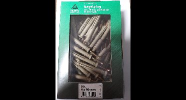 Deltafix nagelplug standaard grijs 8 x 60 mm 50 st.