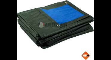 Blauw/groen afdekzeil bache bouwzeil 10x12m 180gr/m²