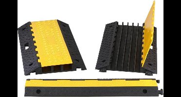 Kabelbrug met deksel Geel & Zwart  x  x