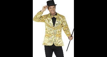 Colbert goud pailletten - Maat XL