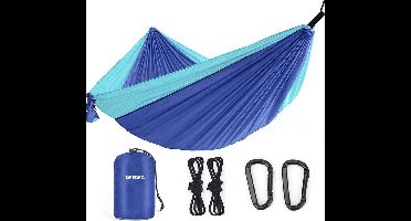 Travel Hangmat - Ultra Licht - Inclusief handige opbergzak - Blauw