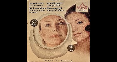 3x Vergrotende Make-up Spiegel Wit - 18x8x19CM - Dubbelzijdig Met Standaard -