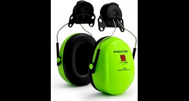 3M Peltor H540 Optime lll Gehoorkap met helmbevestiging P3E- Hi-viz
