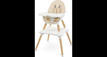 Caratero Tuva Houten kinderstoel - 2 in 1 - kinderstoeltje- eetstoel - voedingsstoel DARK GREEN
