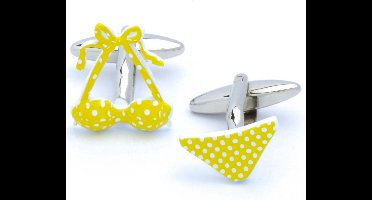 Manchetknopen - Gele Binini