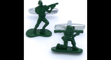 Manchetknopen - Soldaten Militairen Groen Risk