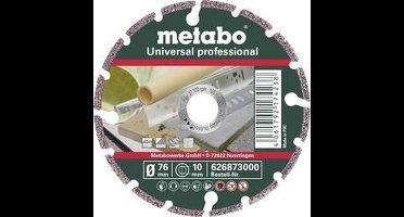 Metabo UP Professional 626873000 Diamanten doorslijpschijf 76 mm 1 stuk(s)