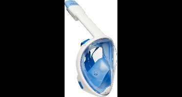 Atlantis Snorkelmasker - Duikbril - Snorkel - Snorkelset - Full Face Masker - Volwassenen - Wit/Blauw - S/M