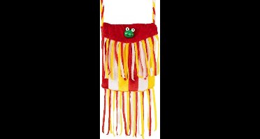 Tas met franjes rood/wit/geel Oeteldonk