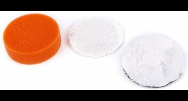 HBM 3-delige 100 mm polijstset voor de polijst / schuurmachine op accu