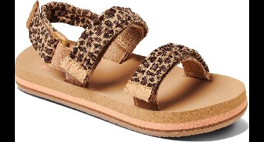 Reef Little Ahi Convertible Meisjes Slippers - Leopard - Maat 33.34
