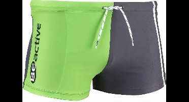 Beco Zwemboxer Beactive Heren Polyamide Groen/grijs Maat L