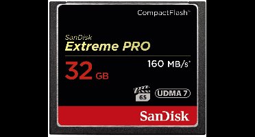SANDISK Extreme PRO CompactFlash kaart 32 GB
