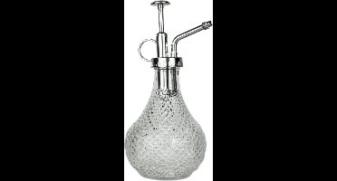 Esschert Design plantenspuit/vernevelaar - helder glas/zilver - 20 cm