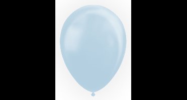 50 Parel lichtblauwe ballonnen 30 cm.