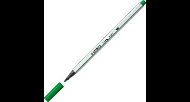 STABILO Pen 68 Brush - Premium Brush Viltstift - Met Flexibele Penseelpunt - Smaragd Groen - per stuk