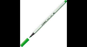 STABILO Pen 68 Brush - Premium Brush Viltstift - Met Flexibele Penseelpunt - Loof Groen - per stuk