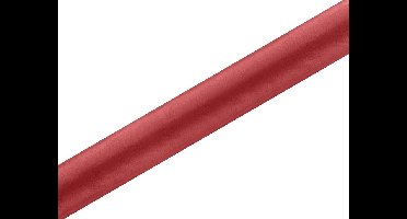 PartyDeco - Satijn breed op rol rood (9 mtr)