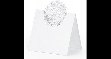 Partydeco - Naamkaartje roset (10st)