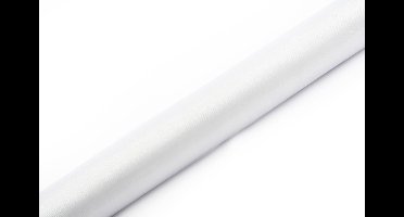 PartyDeco - Organza wit (9 mtr)