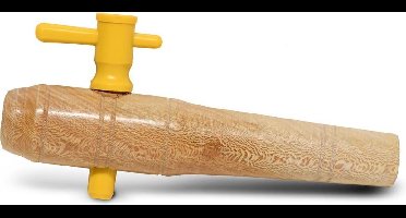 Houten Regenton Kraan - Groot 24 cm - ø 3,0 - 5,0 cm