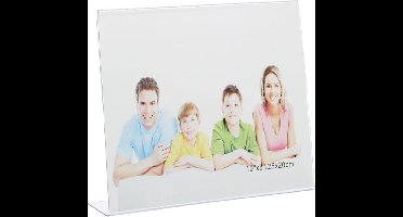 Fotolijst - transparant -  XXL- ondersteuning - support - kunststof - 25 x 20 cm - 2 stuks