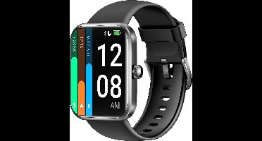 Smartwatch Dames Heren en Kinderen - Watch geschikt voor Android/ iOs - Zwart