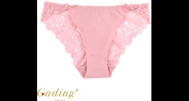 Gading® Sexy Dames Onderbroeken Zomer -lace Ondergoed- Kant Slips -2 pack- roze - L