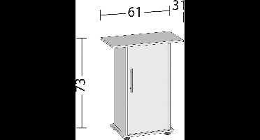 Juwel Primo 70 LED Aquarium Wit Aquarium - Los meubel