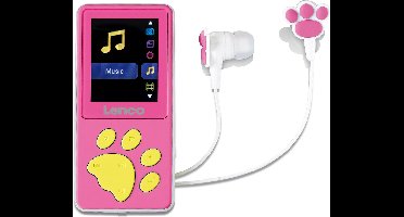 Lenco Xemio-560 - MP3 speler met 8GB geheugen en oordopjes - Roze