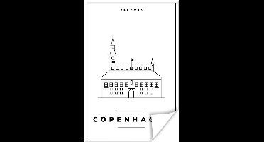 Poster Kopenhagen - Denemarken - Architectuur - 20x30 cm